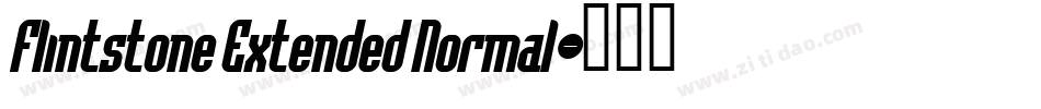 Flintstone Extended Normal字体转换